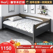 Children's bed with guardrail boy and girl single bed 1.2 meters home small apartment unique stitching big bed and mother bed