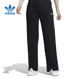 adidas阿迪达斯三叶草女款裤子运动直筒潮流休闲长裤HY4479