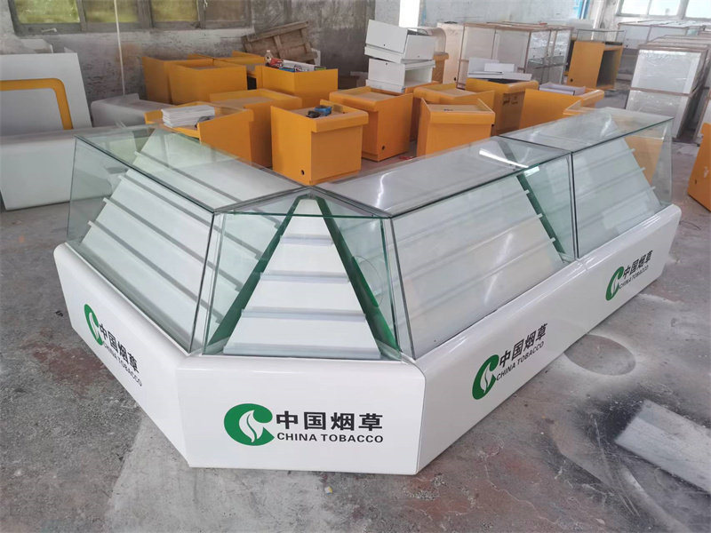 中国烟草柜便利店钢化玻璃烟柜超市货架置物柜靠墙式高柜产品展柜