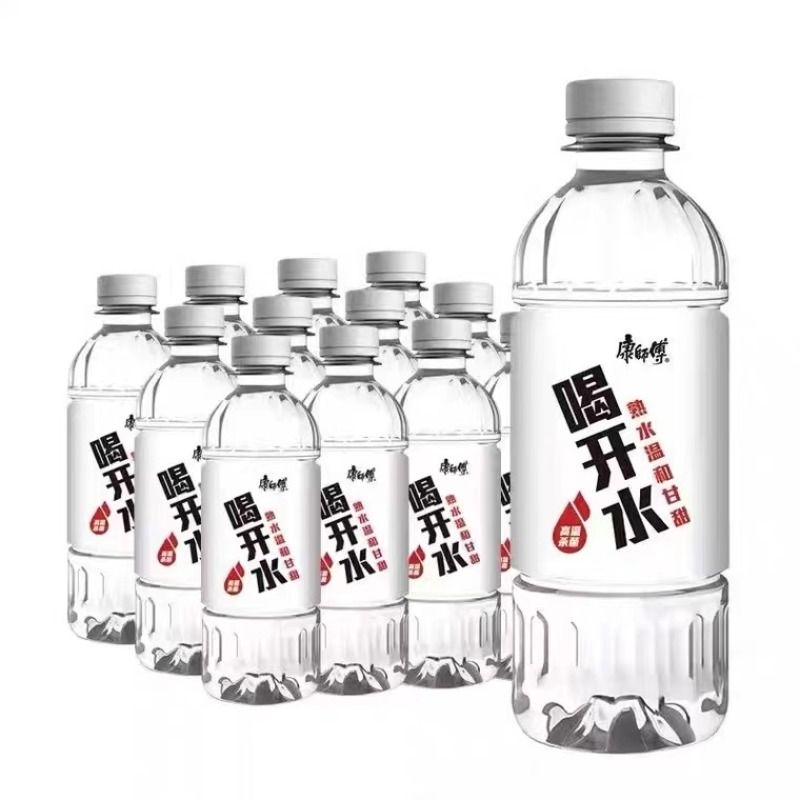 康师傅喝开水380ml*12瓶24瓶装家用水温和熟水安心会议饮用水批发