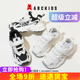 abckids女童鞋子儿童网鞋2025新款春夏男孩网面透气中小童运动鞋