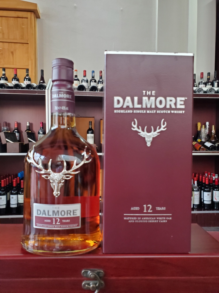 DALMORE达尔摩大摩帝摩12年苏格兰单一麦芽威士忌礼盒装40度700ml