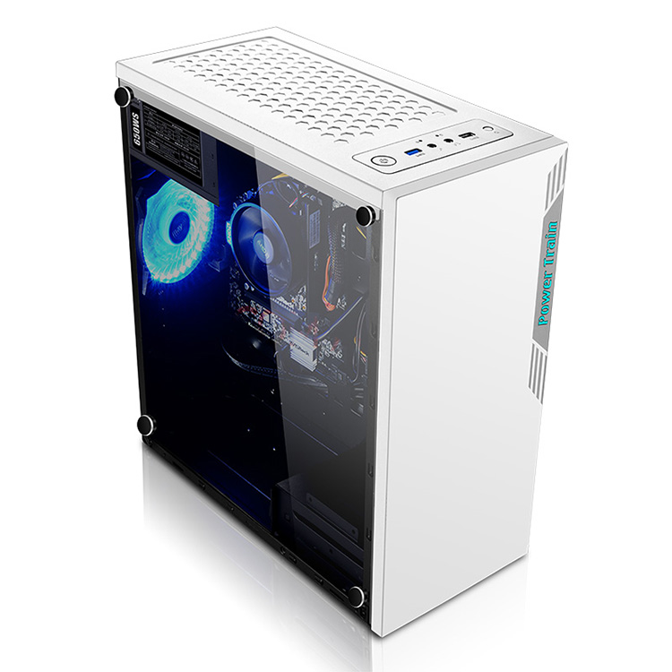 包邮白色台式电脑侧透3.0游戏玻璃商务diy大机箱电源背走线|msdalam kategori Perkakasan komputer/monitor/Komputer Zhou Bian, casis - dari Buy2taobao.com untuk memberikan perkhidmatan ejen Taobao profesional membeli