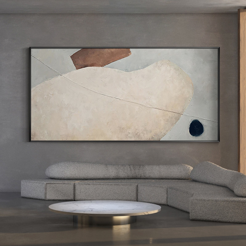 盐马艺术旗舰店的优惠券大全—盐马手绘油画北欧极简挂画现代侘寂风