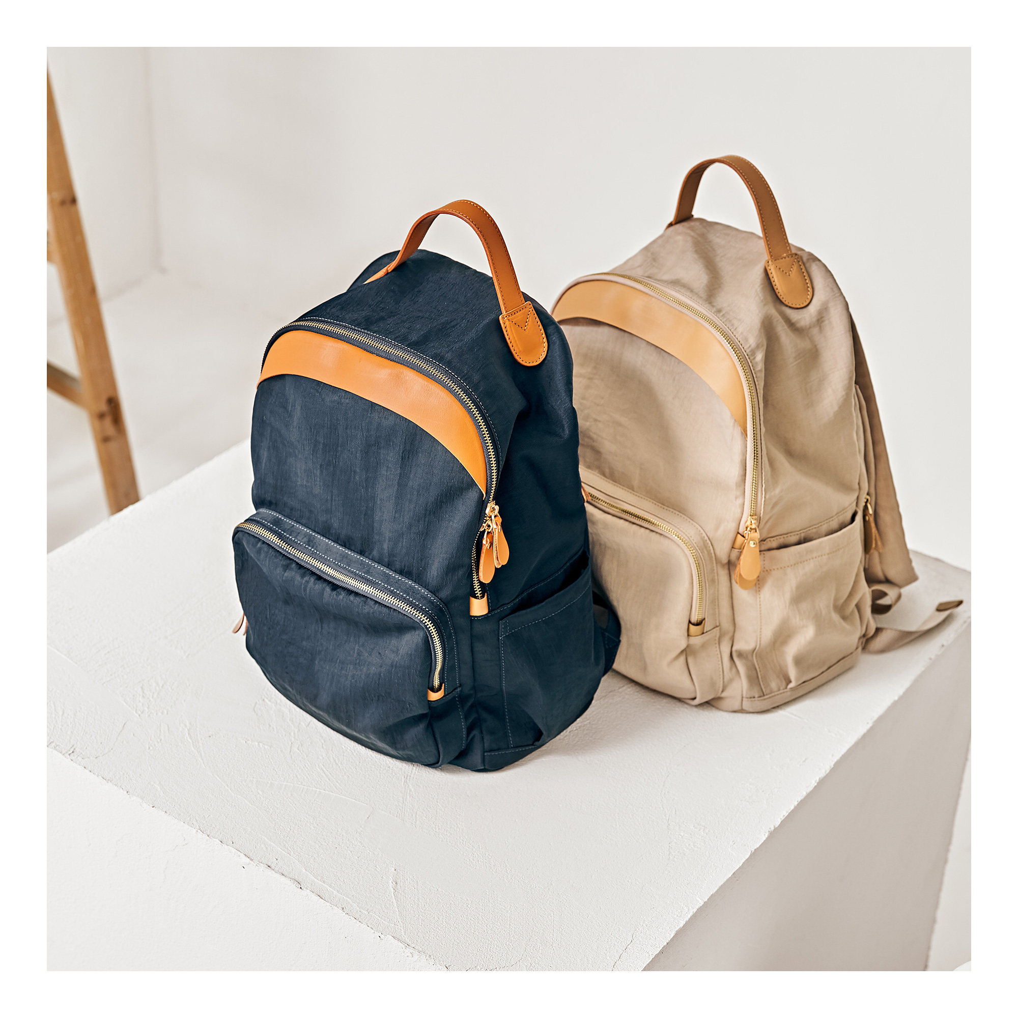 unisoul 双肩包旅行时尚尼龙帆布书包大容量背包男休闲双肩背包女