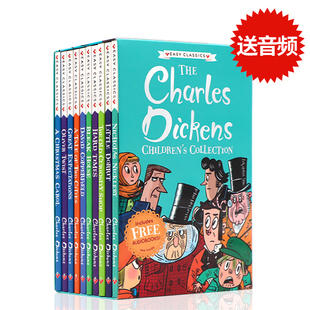 查尔斯狄更斯10册盒装英文版小说 the charles dickens 大卫科波菲尔 双城记 雾都孤儿原版Oliver Twist正版儿童文学课外阅读