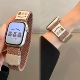 适用苹果手表iwatch10表带秋冬弹力编织applewatch9876磁吸扣可爱