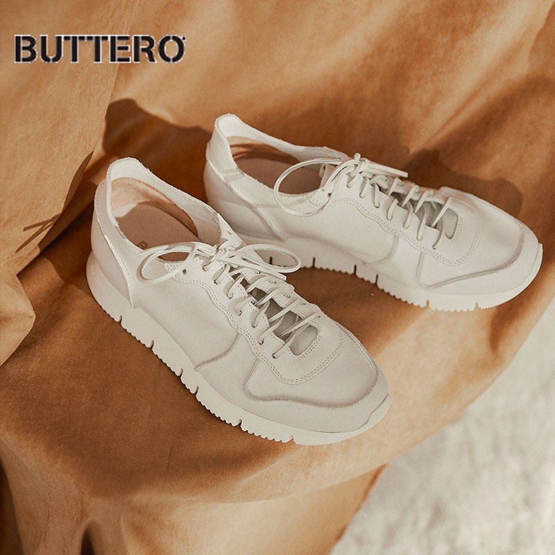 buttero男鞋休闲鞋运动鞋余文乐郭麒麟同款5910爆裂白黑意大利产
