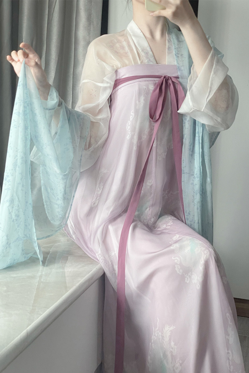 灵龙纪原创 凤凰于飞唐制齐胸襦裙衫裙八破裙衬裙夏季汉服