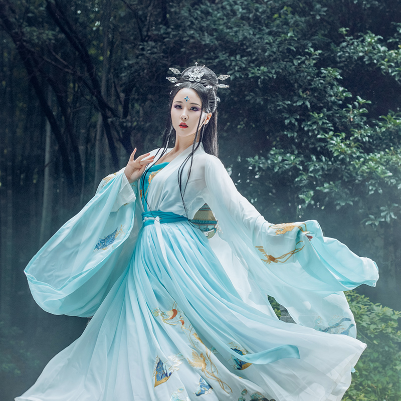 序绘原创汉服重工刺绣6米裙 三足金乌汉元素上襦齐腰裙大袖衫古风|msdalam kategori Butik wanita / wanita, pakaian/pakaian kebangsaan/peringkat pakaian, pakaian kebangsaan/pakaian - dari Buy2taobao.com untuk memberikan perkhidmatan ejen Taobao profesional membeli