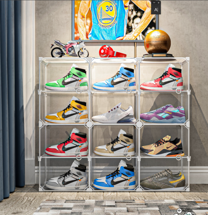 aj收藏抽屉鞋架氧化神器鞋柜塑料鞋盒20个鞋盒