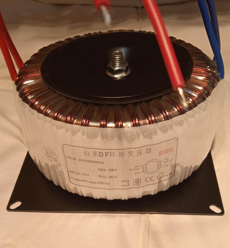 数字功放板机大功率800w环形型变压器24v全纯铜线隔离变压器