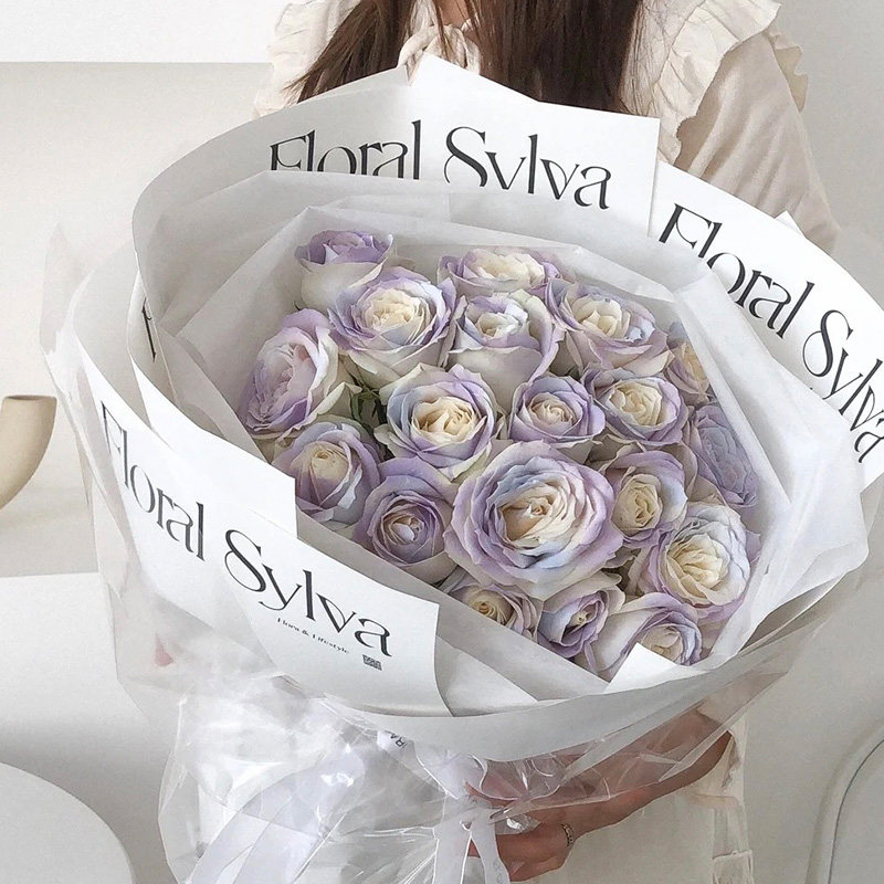 北极光渐变色玫瑰花束深圳北京速递同城上海广州武汉南京生日送花