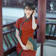 新中式红色旗袍女年轻款高端气质2024新款日常可穿复古改良连衣裙