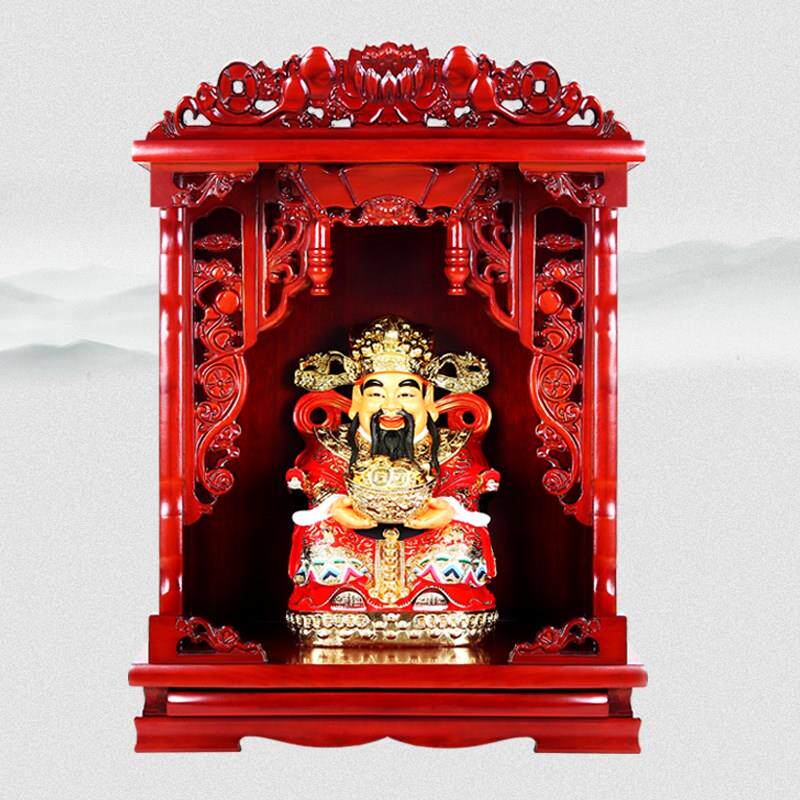 佛柜_供台经济型家用简易架财神爷供奉桌供桌实木佛龛立柜条几中式现