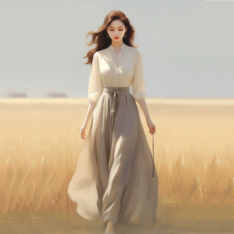 春季女装套装韩版轻奢高级感名媛温柔茶里茶气衬衫显瘦气质两件套