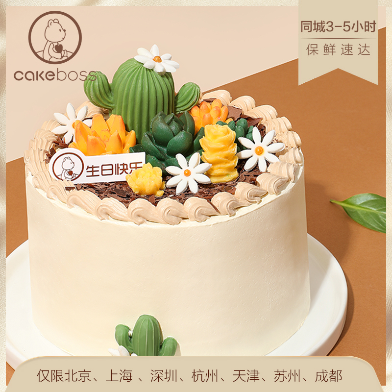 CAKEBOSS森之物语多肉乳酪芝