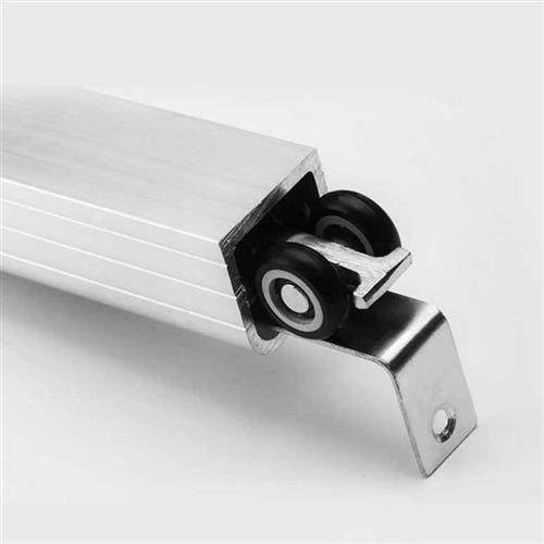 高档室式地移门轮道阳台滑轮套装装上轨下吊滑门吊滑