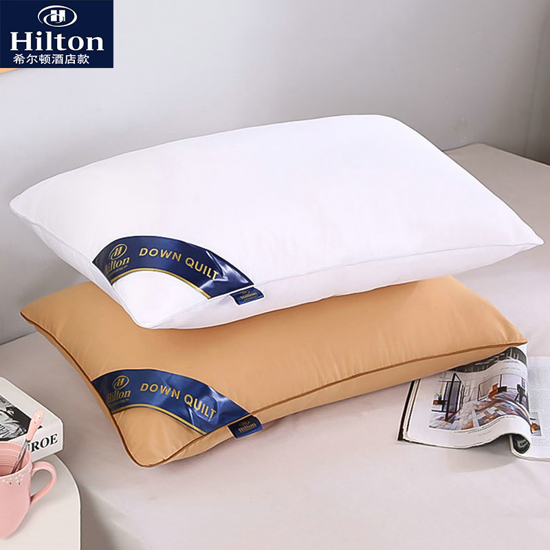 希尔顿五星级酒店枕芯羽丝绒单人宾馆高弹枕头芯会销礼品定制|msdalam kategori rumah Fabrik, bantal/bantal - dari Buy2taobao.com untuk memberikan perkhidmatan ejen Taobao profesional membeli