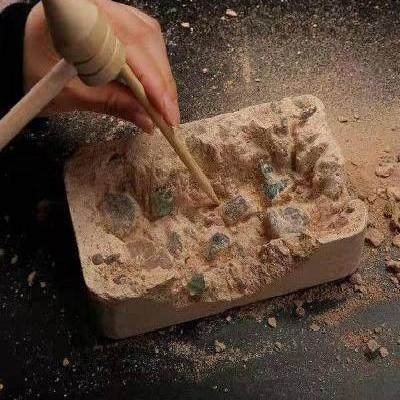 一折其他手工制作_儿童考古挖掘玩具其他手工制作diy水晶挖宝石天然