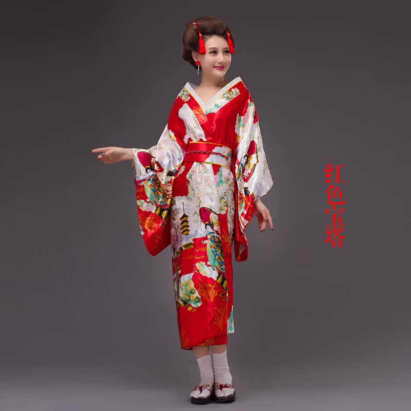 女式日本和服女正装樱花浴衣开衫长款振袖写真改良动漫COS表演服|ruв категории Женская одежда, костюм/национальная одежда/театр костюм, национальная одежда/этап погрузки - от Buy2taobao.com для оказания профессиональной услуги покупки агента Taobao