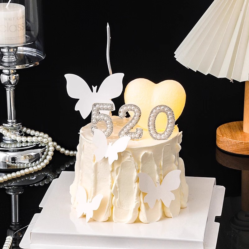 520情人节唯美蛋糕装饰品插件珍珠