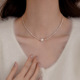 米兰【设计师】Ckcotiks925纯银天然珍珠碎银子项链女设计感手链