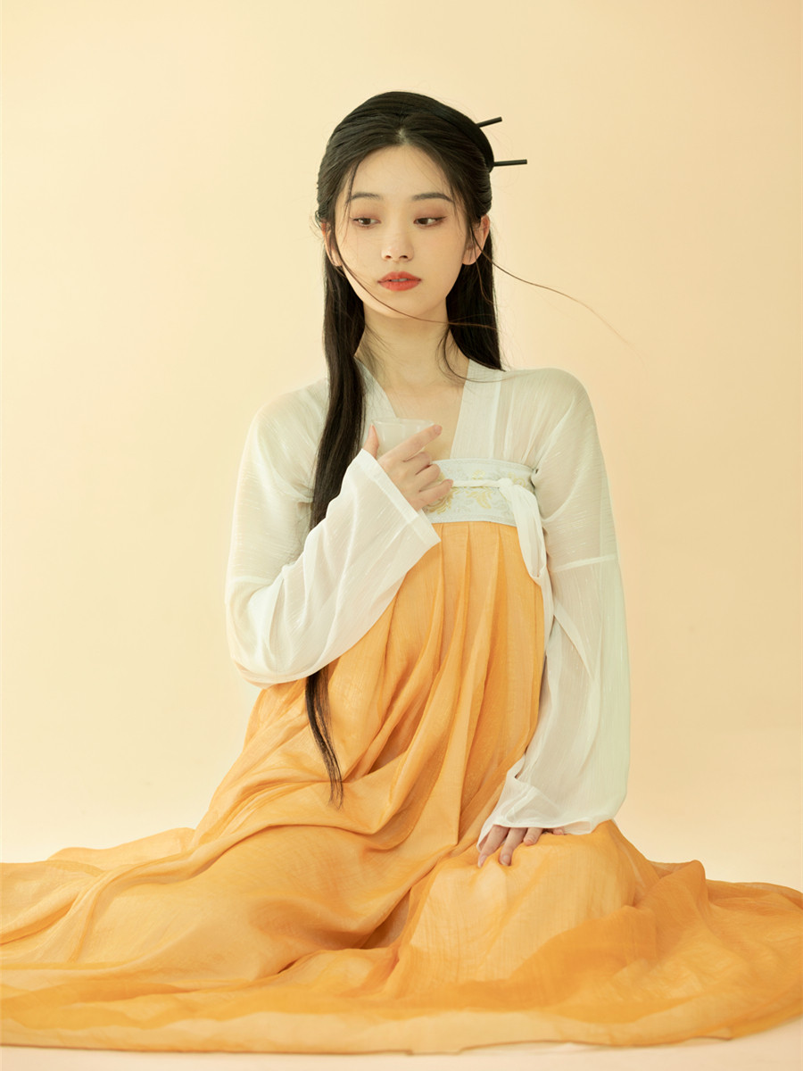 汉服女正品原创古装仙气飘逸魏晋风齐胸襦裙套装2022夏新品中国风