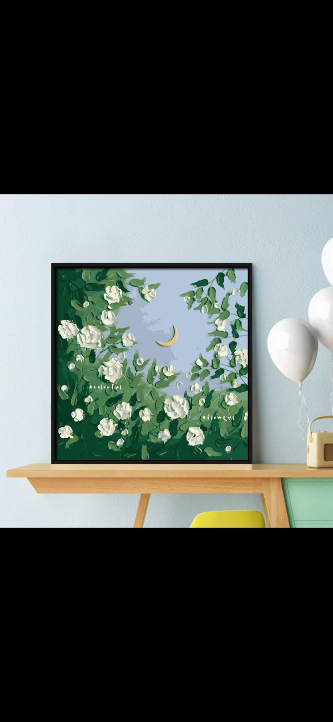 数字油画卡通diy风景动漫装饰画人物手绘生日礼物减压涂色彩创意