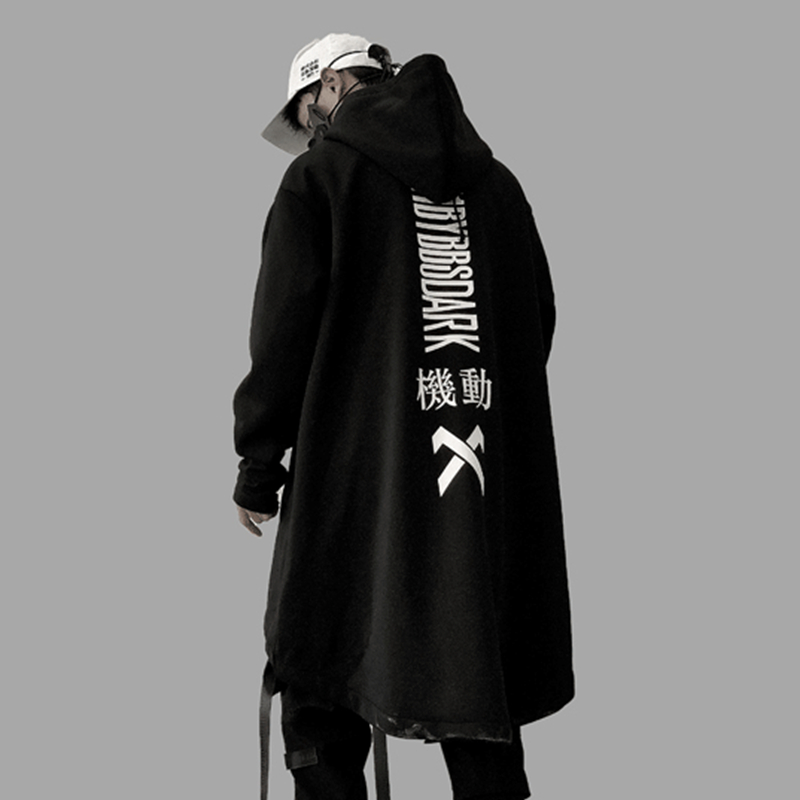 Autumn and winter Harajuku Dark men's wear Overknee have more cash than can be accounted for Windbreaker Diablo Hip hop Punk style Sweater student coatin the Men's clothing, Sweater category - from Buy2taobao.com to provide professional Taobao agent buy service