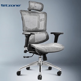 sitzone人体工学椅电脑椅家用椅护腰舒适久坐办公椅靠背网椅转椅