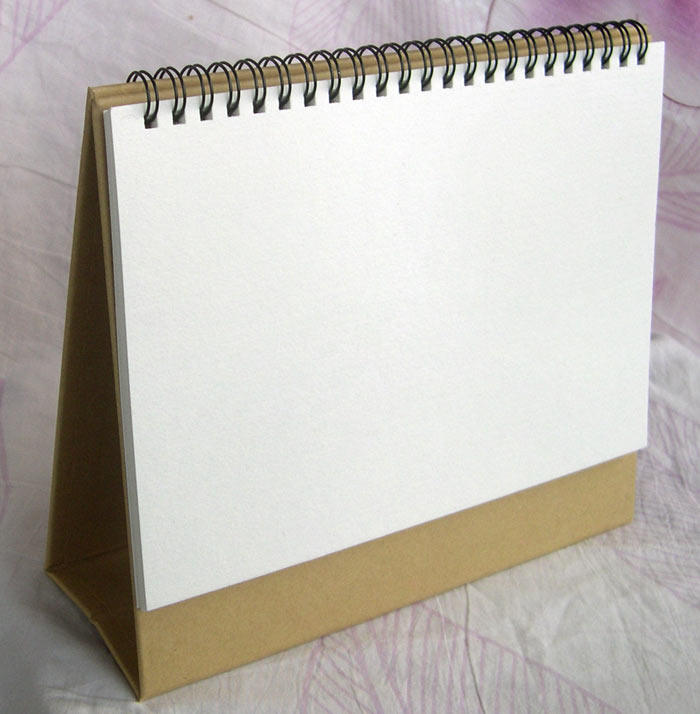 180 230 300克8寸素描 水粉 水彩纸空白台历 手绘 学生日历年历13.