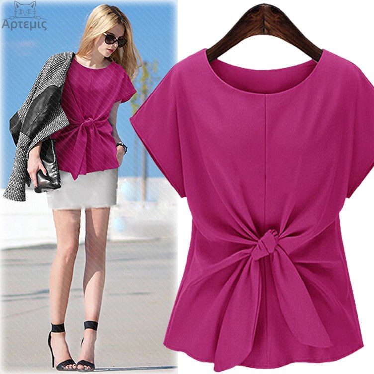 Women 2020 Round Neck Short Sleeve Lace Chiffon T-shirt在类目 女装/女士精品, 蕾丝衫/雪纺衫中 - 来自Buy2taobao.com提供专业的淘宝代购服务