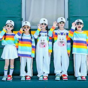 元旦儿童演出服啦啦队运动会开幕式服装小学生班服幼儿园表演服装