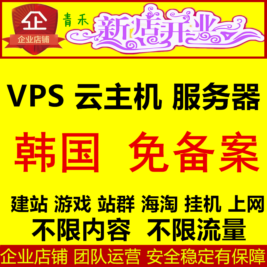 一折代理服务器韩国_韩国海外云服务器vps虚拟机高防云主机cn2高速美