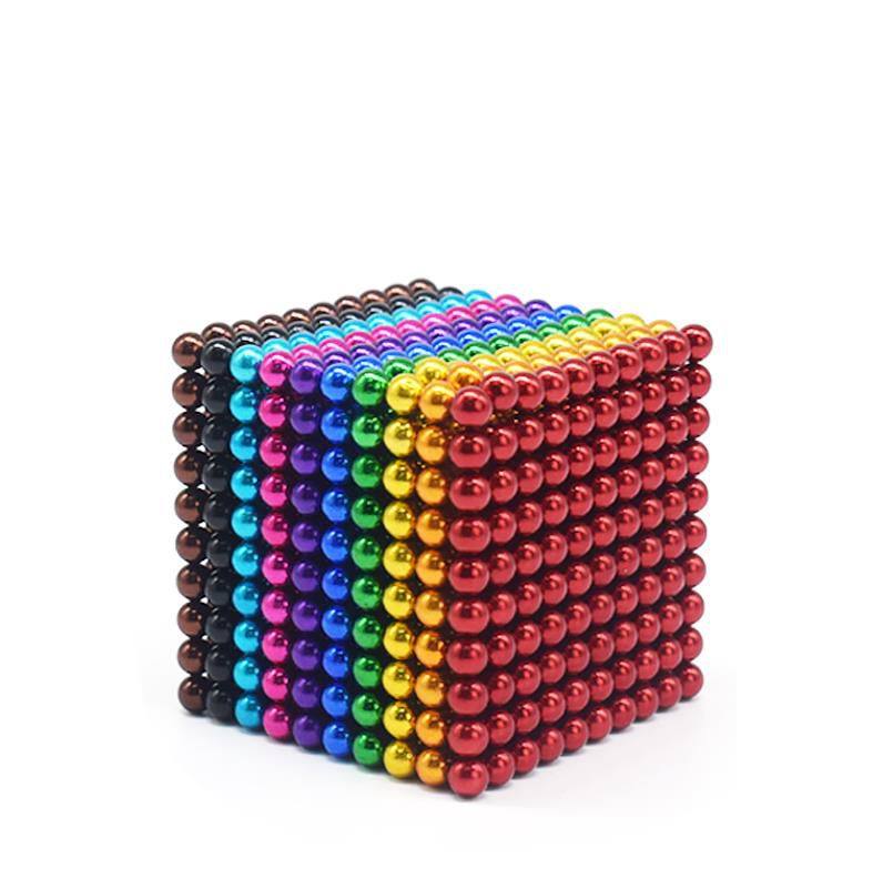 一折巴克球 5mm_滋铁石 强磁力巴克球磁性钢珠彩色小钢球玩具5mm光滑