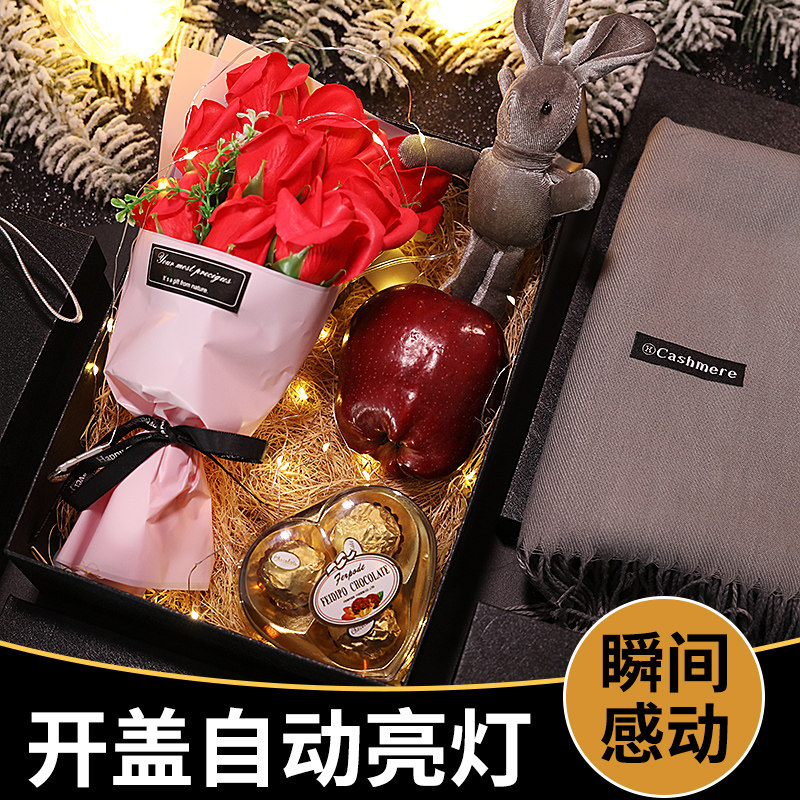 平安夜苹果礼盒高档送男生_礼物送平安夜苹果圣诞节礼物男生女生圣诞