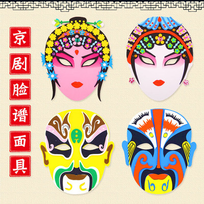 【京剧脸谱儿童画】儿童画脸谱