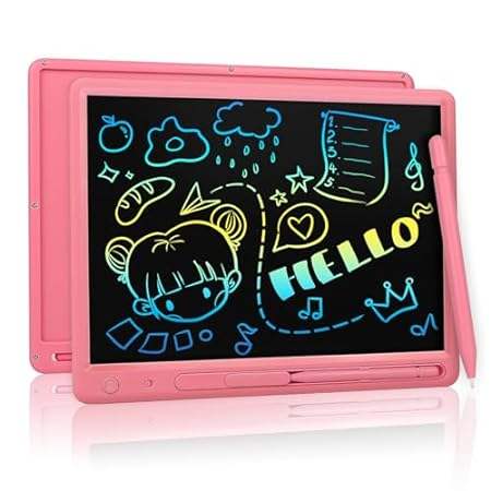LCD Writing Tablet for Kids， 15 Inch Colorful Drawing Doo