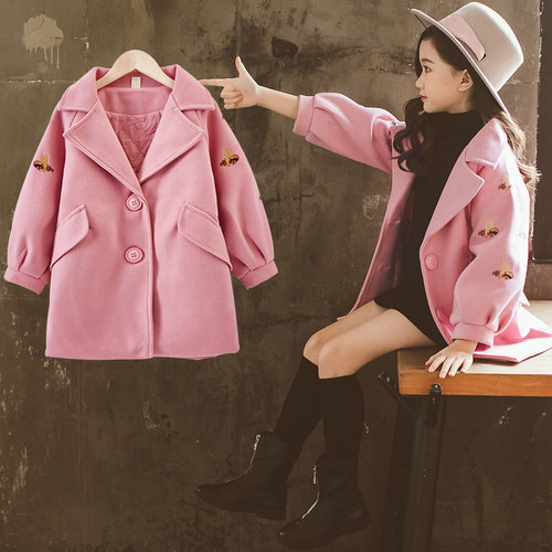 正品乔耐克斯特d361童装女童妮子大衣2018新款冬季韩版中大儿童_不