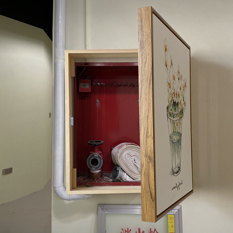 加厚电表箱装饰画定制商用加深天然气表箱遮挡明装木质消防箱挂画