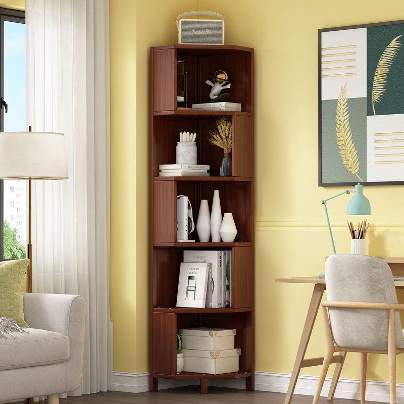 转角柜墙角置物架三角形墙角柜角柜收纳柜拐角家用客厅多层储物柜