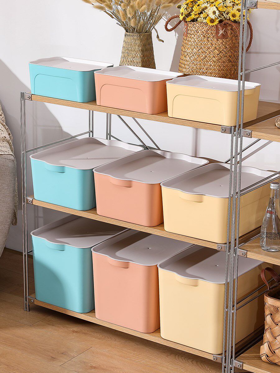 收纳筐 宜家 整理箱 带盖大额优惠券