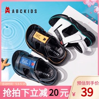 abckids童鞋夏季舒适露趾休闲时尚软底防滑沙滩鞋魔术贴男童凉鞋