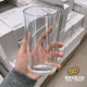 包邮宜家代购IKEA365+透明玻璃杯家用杯大容量450ml茶叶热水杯6个