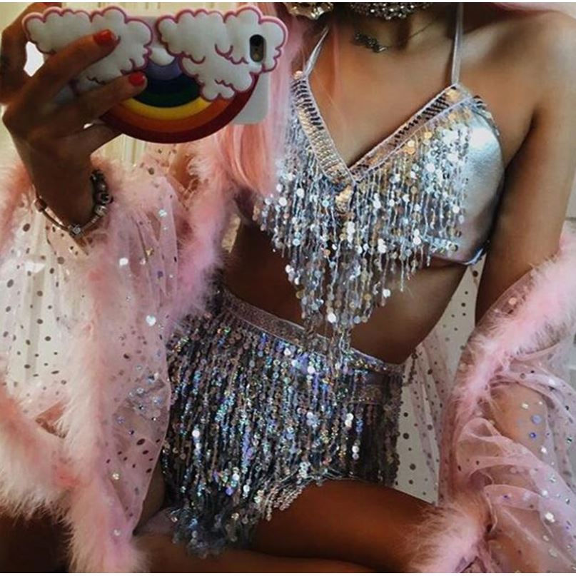 2019 summer new women 's slim fashion sequin setin the Women's clothing/Boutique , Skirts category - from Buy2taobao.com to provide professional Taobao agent buy service
