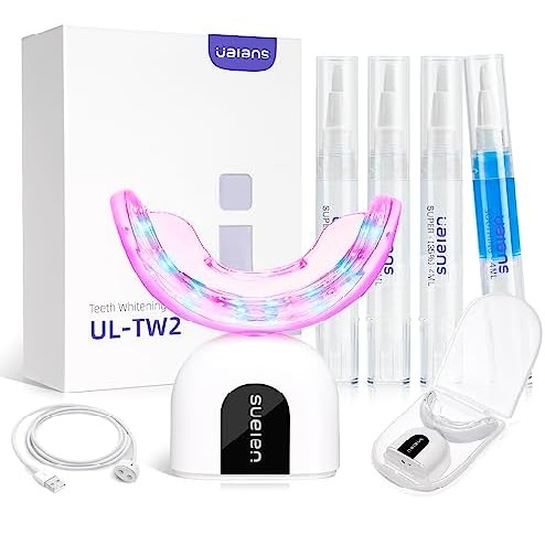 Teeth Whitening Kit  Teeth Whitener with 32X LED Blue Red Li