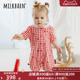 Milkbarn2024新品婴儿连体衣宝宝海军领哈衣爬爬服新生儿夏季衣服