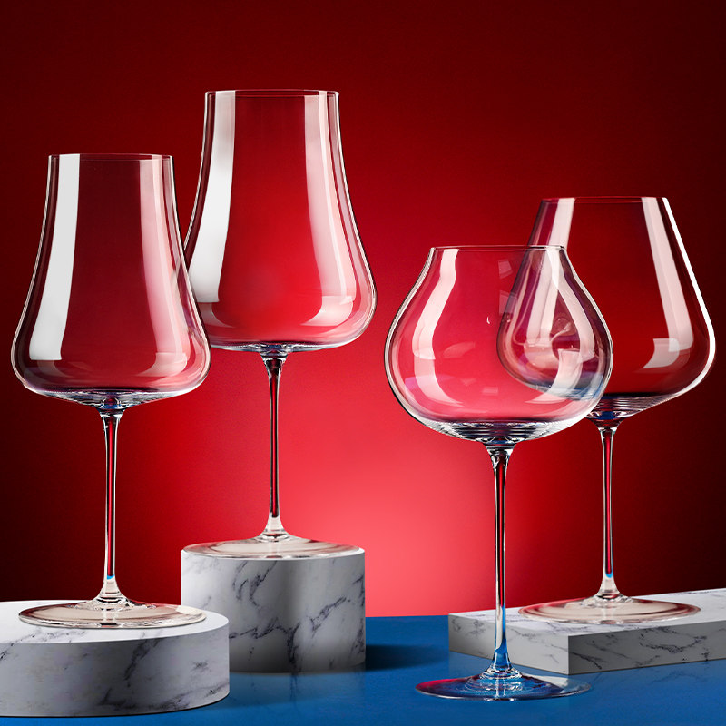 勃艮第红酒杯奢华高档进口水晶高脚杯大号专用杯一对欧式葡萄酒杯