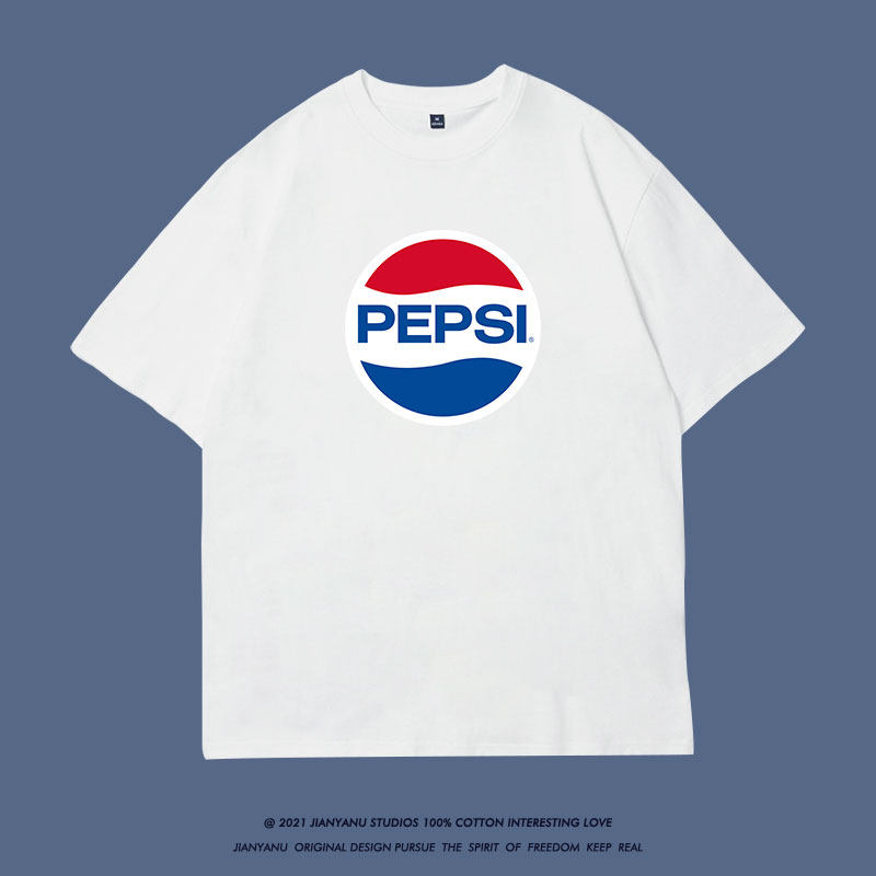 经典百事可乐联名t恤短袖男女情侣装